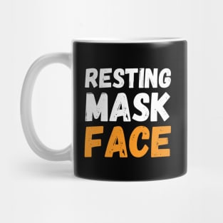 Resting Mask Face  funny mask Funny Mask funny masks face Mug